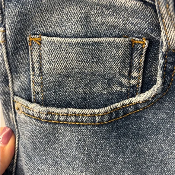 Pilcro The Cigarette Slim Straight Jeans in Distressed Light Wash, 34/18 - Picture 10 of 14